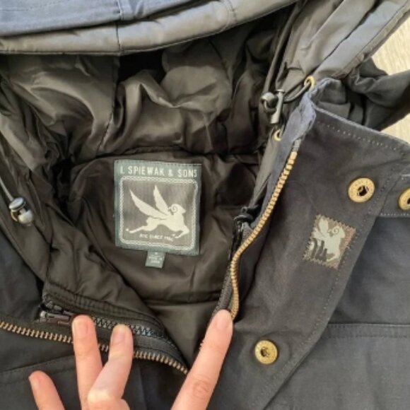 Spiewak & Sons 2 in 1 Carson Hooded Field Jacket in Black Sz S - Picture 3 of 10